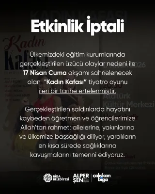 Etkinlik iptali