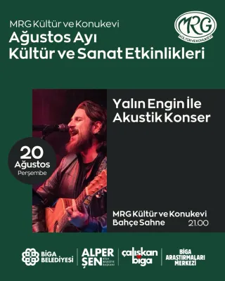 MRG Bahçe Sahne’de Müzik Keyfi: Yalın Engin ile Akustik Konser