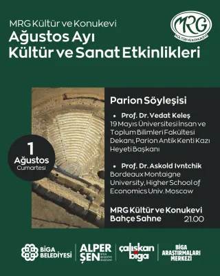 MRG Kültür ve Konukevi’nde Uluslararası Söyleşi: "Parion Söyleşisi"