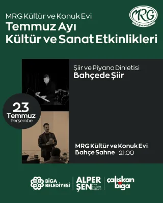 Şiir ve Piyano Dinletisi: "Bahçede Şiir"