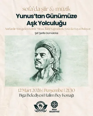 Sofa'da Şiir & Müzik: "Yunus'tan Günümüze Aşk Yolculuğu"