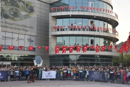 Biga Motosiklet Festivaline Damga Vuran Anlar - Fotoğraf 2