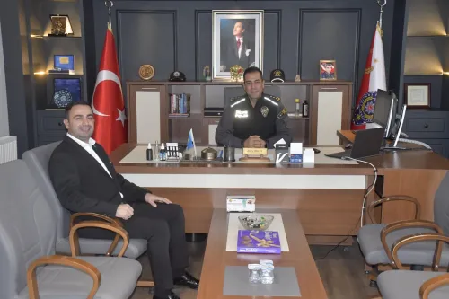 İlçe Jandarma Komutanı ve Emniyet Müdürüne Ziyaret